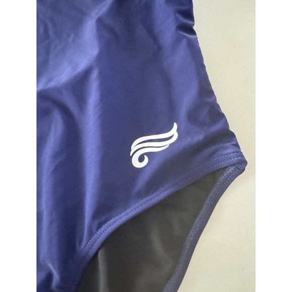 Women's Swimsuit  Pro Solid Adult athletic swimsuit slimming blue size Medium - Picture 4 of 10